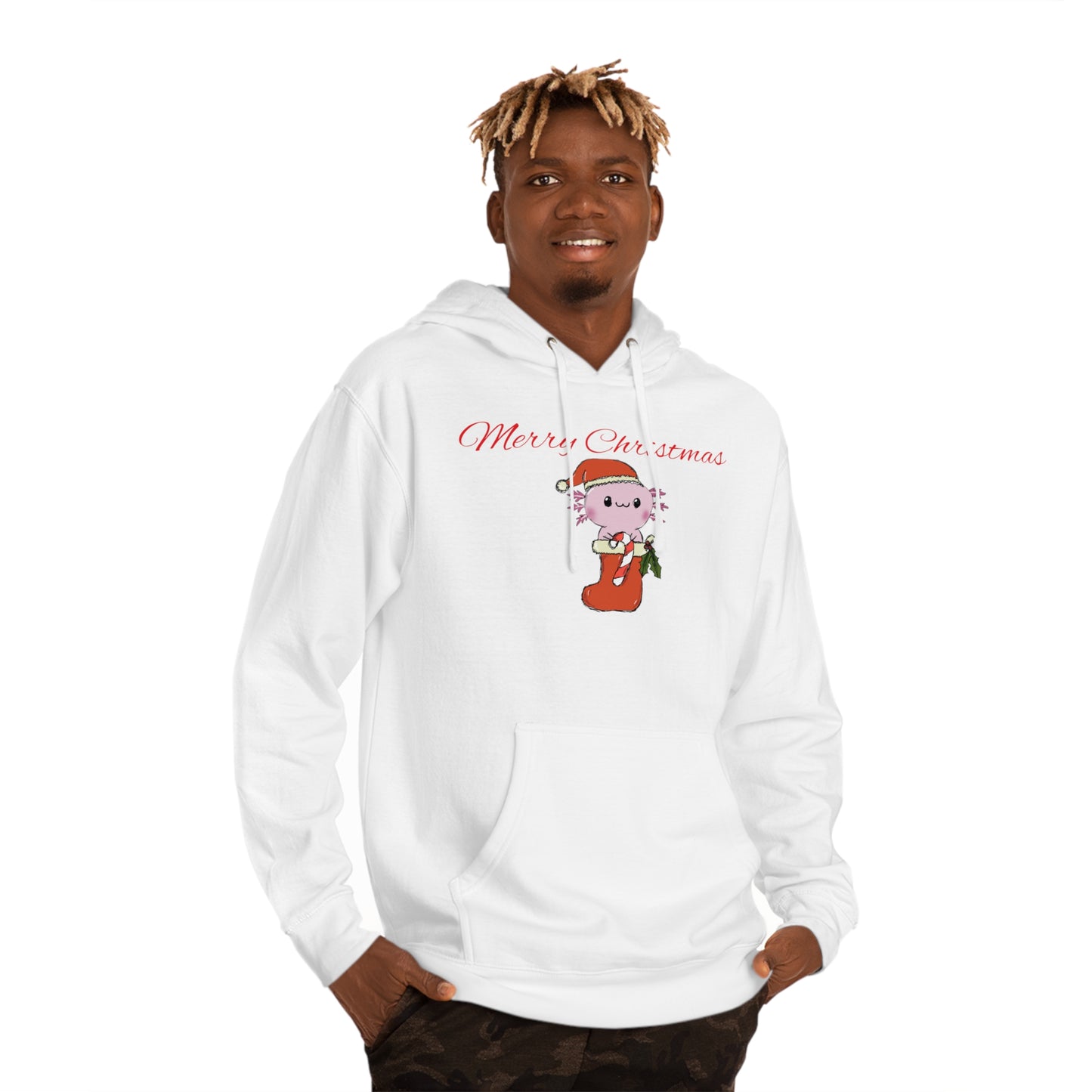 Axolotl Christmas hoodie
