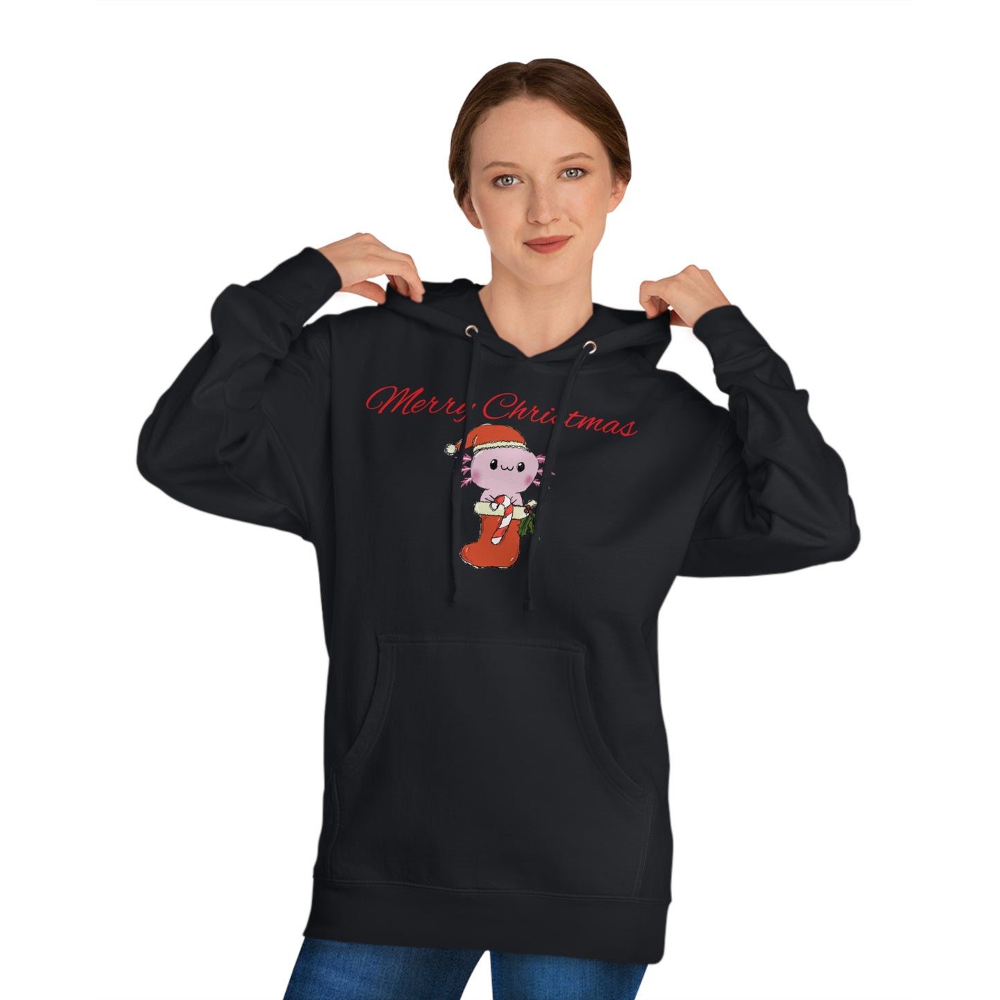 Axolotl Christmas hoodie